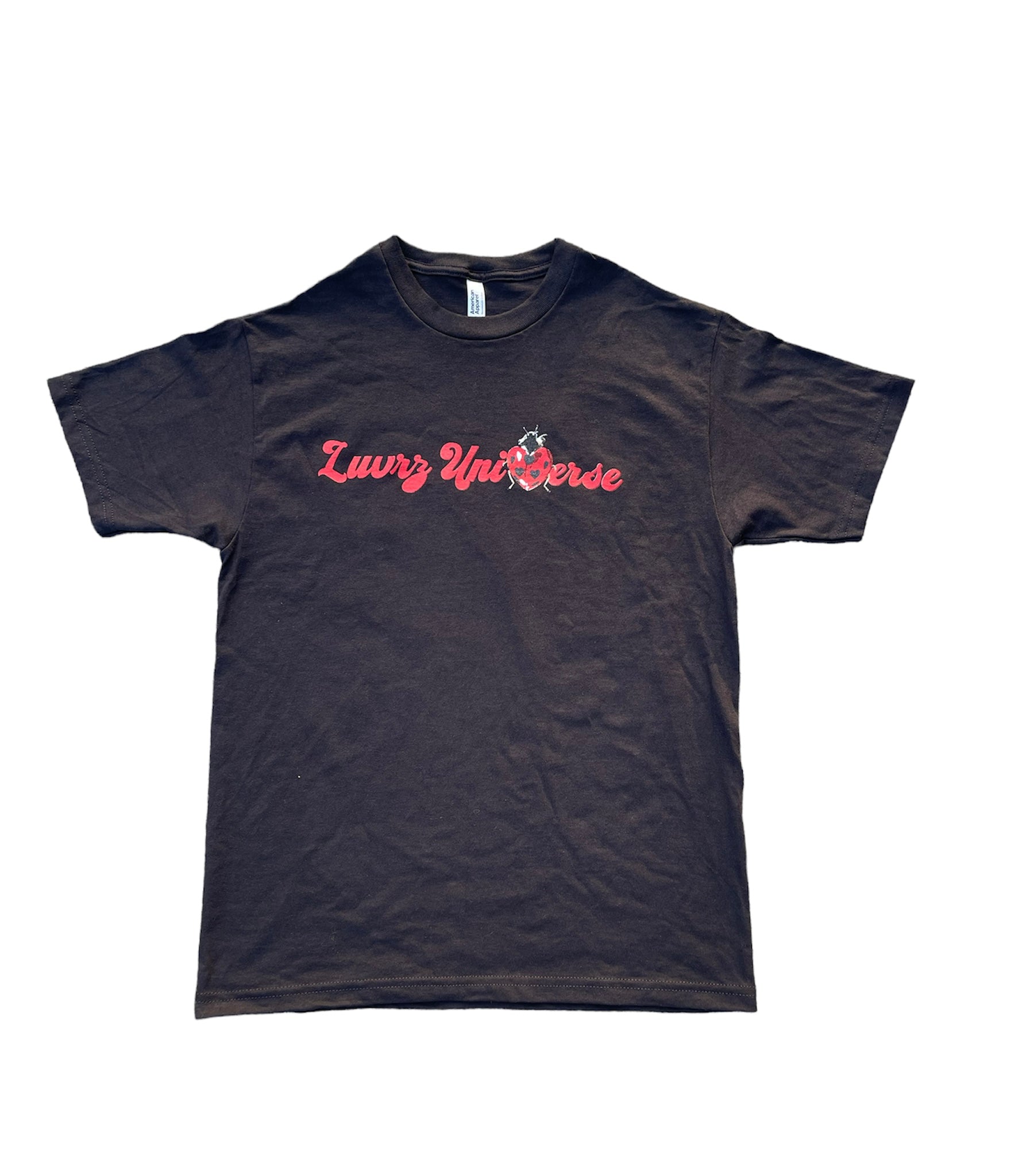 ★LUV IS TRUE★ CURVED L HOTFIX TEEBURGUNDY CURVED L HOTFIX TEE (WHITE) - LUVISTRUE | 60% - Asian